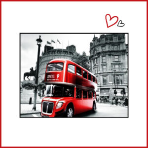 پازل 2000 تکه‌ای اتوبوس قرمز