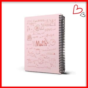 دفتر ریاضی shiny (صورتی)