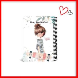 دفترچه دخترانه طرح اسکیت سایز A5