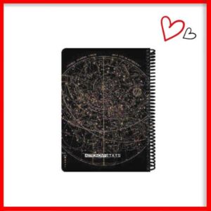 دفتر علمی طرح نجوم (مشکی)