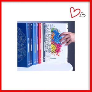 کلاسور جلد سخت طرح مغز انسان رنگی