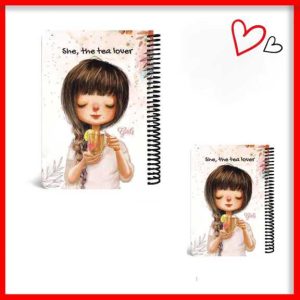 دفترچه دخترانه طرح چای سایز A6