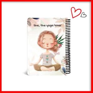 دفترچه دخترانه طرح یوگا 2 سایز A5